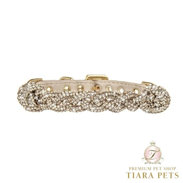 フォーペッツオンリー For Pets Only Crystal Babe Collar Golden Shadow/Gold【小型犬用 犬用 カラー 首輪 お散歩 セレブ】