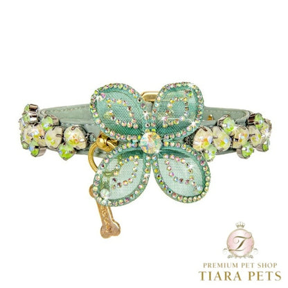 フォーペッツオンリー For Pets Only Beryl Green Collar【小型犬用 犬用 カラー 首輪 お散歩 セレブ】