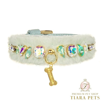 フォーペッツオンリー For Pets Only Minty Posh Diamond Collar【小型犬用 犬用 カラー 首輪 お散歩 セレブ】