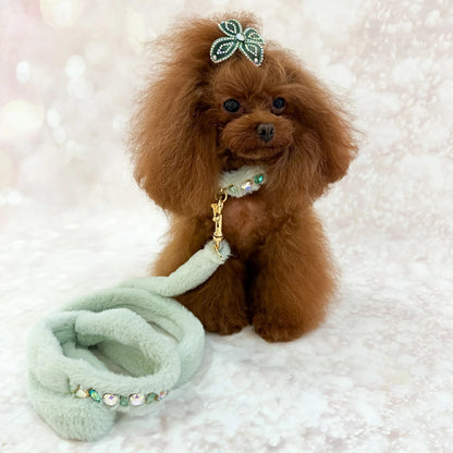 フォーペッツオンリー For Pets Only Minty Posh Diamond Collar【小型犬用 犬用 カラー 首輪 お散歩 セレブ】
