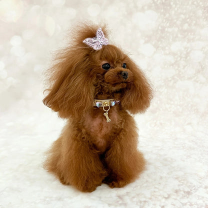 フォーペッツオンリー For Pets Only Lilac Candy Diamond Collar【小型犬用 犬用 カラー 首輪 お散歩 セレブ】