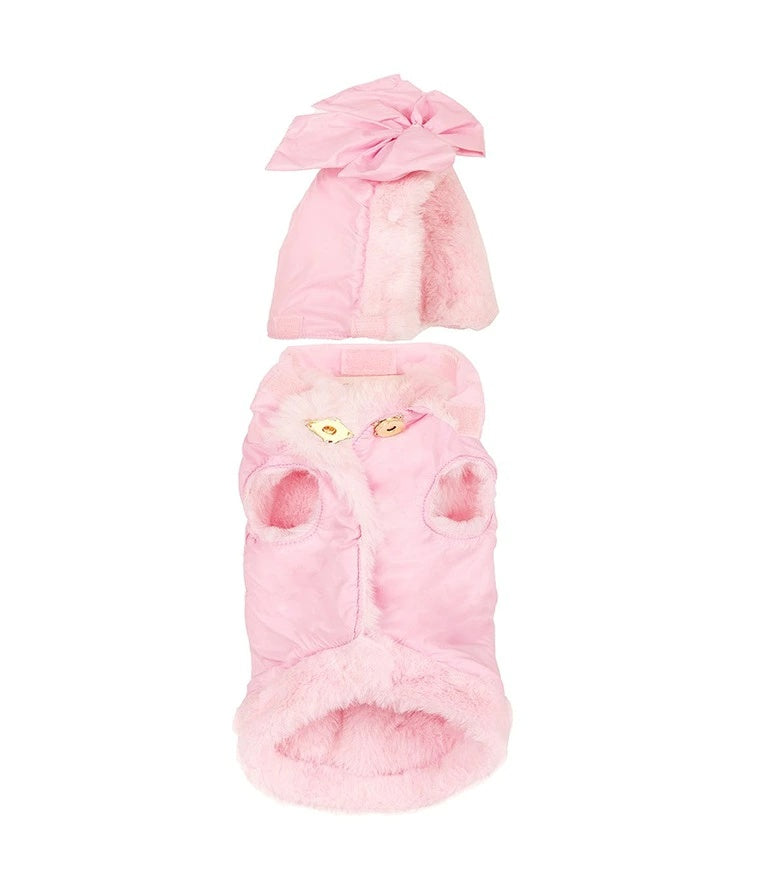 フォーペッツオンリー For Pets Only My Furry Raincoat Pink【小型犬用 犬用 アウター ジャケット コート セレブ】