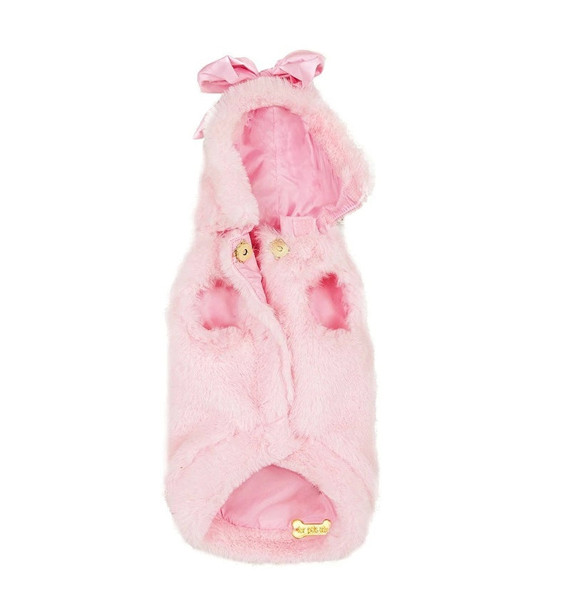 フォーペッツオンリー For Pets Only My Furry Raincoat Pink【小型犬用 犬用 アウター ジャケット コート セレブ】