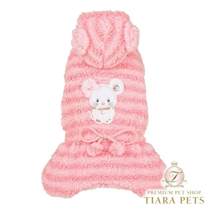 フォーペッツオンリー For Pets Only TopoMio 4 Pink Marshmallow【小型犬用 犬服 ジャンプスーツ つなぎ セレブ】