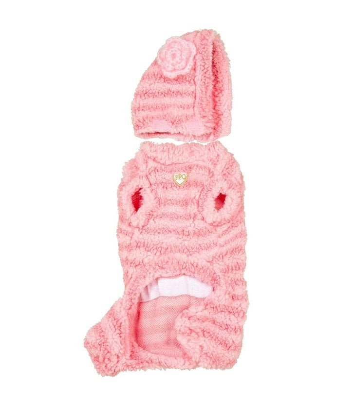 フォーペッツオンリー For Pets Only TopoMio 4 Pink Marshmallow【小型犬用 犬服 ジャンプスーツ つなぎ セレブ】