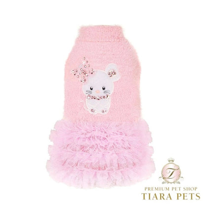 フォーペッツオンリー For Pets Only TopoMio Dancing Dress Pink【小型犬用 犬服 ワンピース ドレス スカート セレブ】