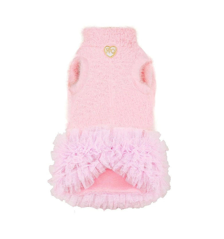 フォーペッツオンリー For Pets Only TopoMio Dancing Dress Pink【小型犬用 犬服 ワンピース ドレス スカート セレブ】
