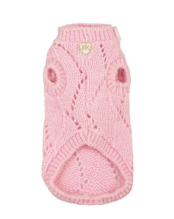 フォーペッツオンリー For Pets Only Les B?b?s Pull Pink【小型犬用 犬服 トップス ニット セーター セレブ】