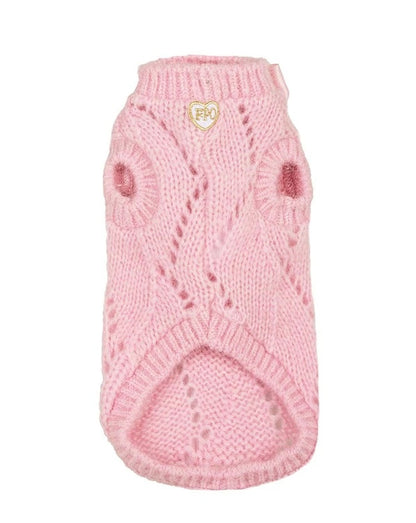 フォーペッツオンリー For Pets Only Les B?b?s Pull Pink【小型犬用 犬服 トップス ニット セーター セレブ】