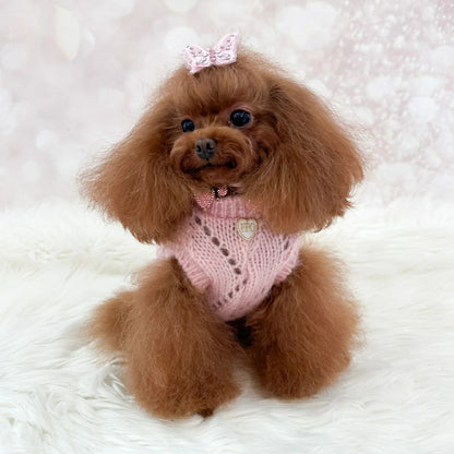 フォーペッツオンリー For Pets Only Les B?b?s Pull Pink【小型犬用 犬服 トップス ニット セーター セレブ】