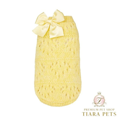 フォーペッツオンリー For Pets Only Les B?b?s Pull Yellow【小型犬用 犬服 トップス ニット セーター セレブ】
