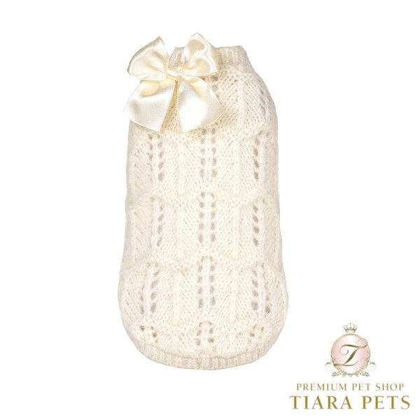 フォーペッツオンリー For Pets Only LeLes B?b?s Pull Yvory【小型犬用 犬服 トップス ニット セーター セレブ】