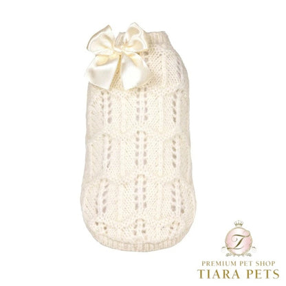 フォーペッツオンリー For Pets Only LeLes B?b?s Pull Yvory【小型犬用 犬服 トップス ニット セーター セレブ】