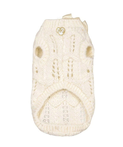 フォーペッツオンリー For Pets Only LeLes B?b?s Pull Yvory【小型犬用 犬服 トップス ニット セーター セレブ】