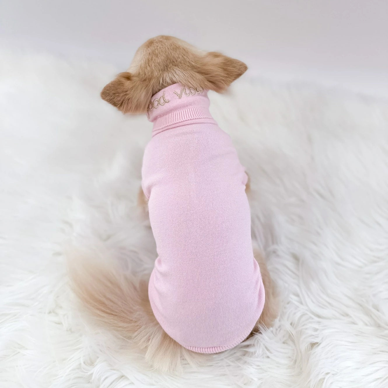フォーペッツオンリー For Pets Only Good Vibes Dolcevita【小型犬用 犬服 トップス ハイネック セレブ】
