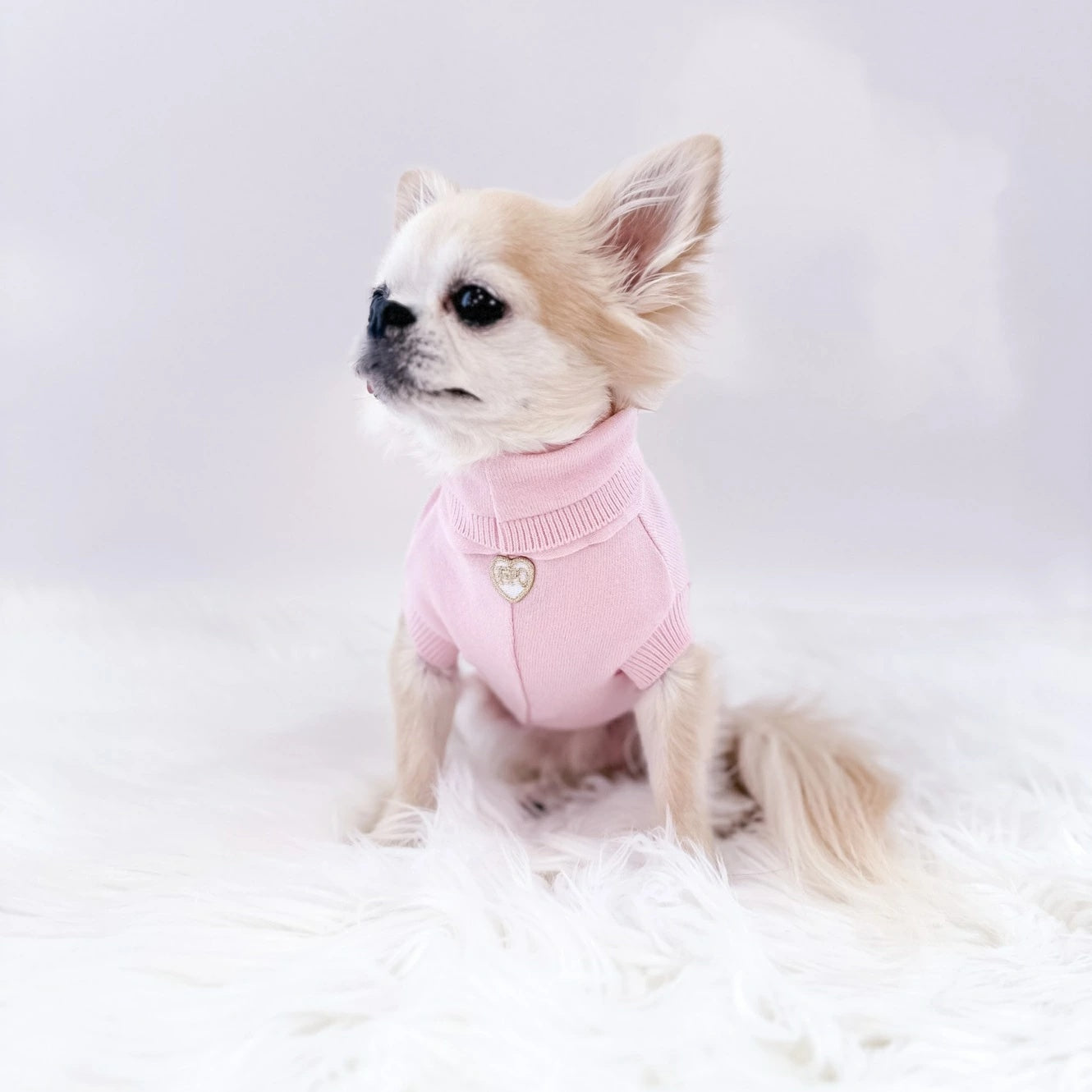 フォーペッツオンリー For Pets Only Good Vibes Dolcevita【小型犬用 犬服 トップス ハイネック セレブ】