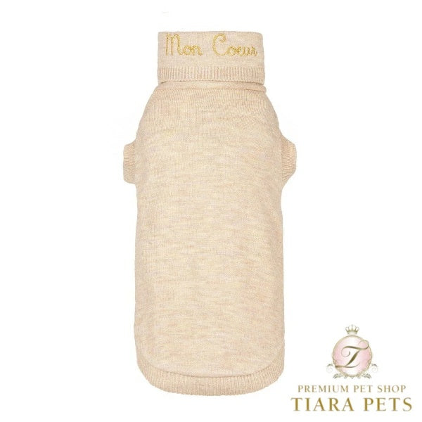 フォーペッツオンリー For Pets Only Mon Coeur Dolcevita【小型犬用 犬服 トップス ハイネック セレブ】