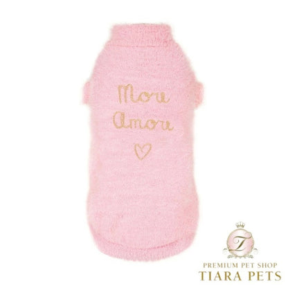 フォーペッツオンリー For Pets Only Mon More Amore Pull Pink【小型犬用 犬服 トップス ニット セーター セレブ】
