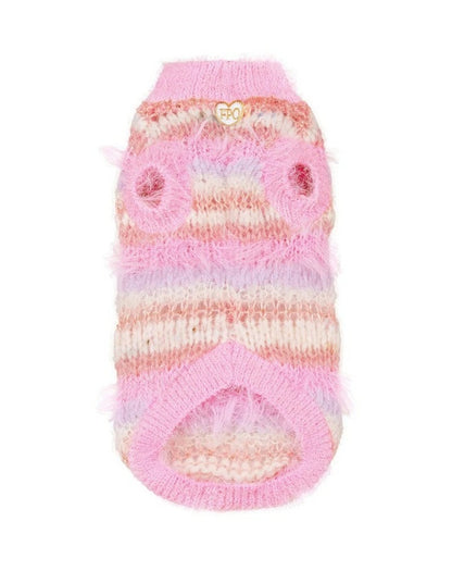 フォーペッツオンリー For Pets Only Righe Da Favola Pull Pink【小型犬用 犬服 トップス ニット セーター セレブ】