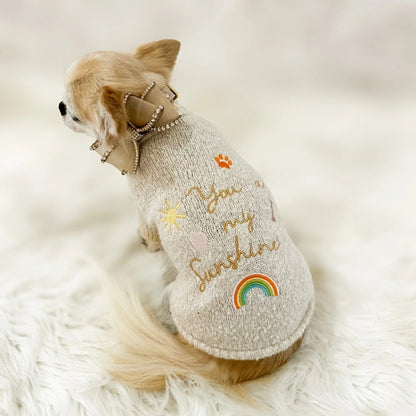 フォーペッツオンリー For Pets Only You Are My Sunshine Pull【小型犬用 犬服 トップス ニット セーター セレブ】