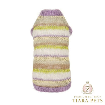 フォーペッツオンリー For Pets Only Righe Da Favola Pull Lilac【小型犬用 犬服 トップス ニット セーター セレブ】