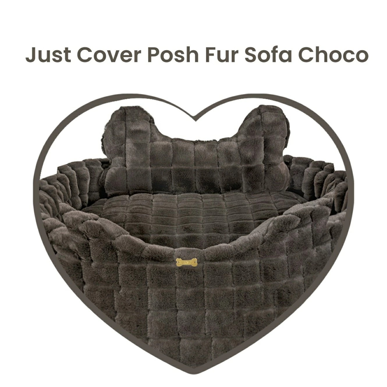 フォーペッツオンリー For Pets Only Just Cover Posh Fur Sofa Choco【小型犬 犬用 ベッド カバー セレブ】