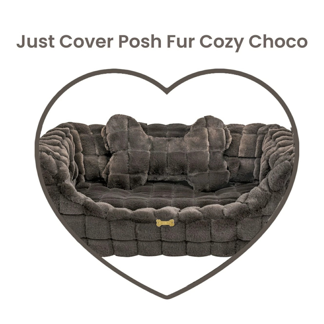 フォーペッツオンリー For Pets Only Just Cover Posh Fur Cozy Choco【小型犬 犬用 ベッド カバー セレブ】