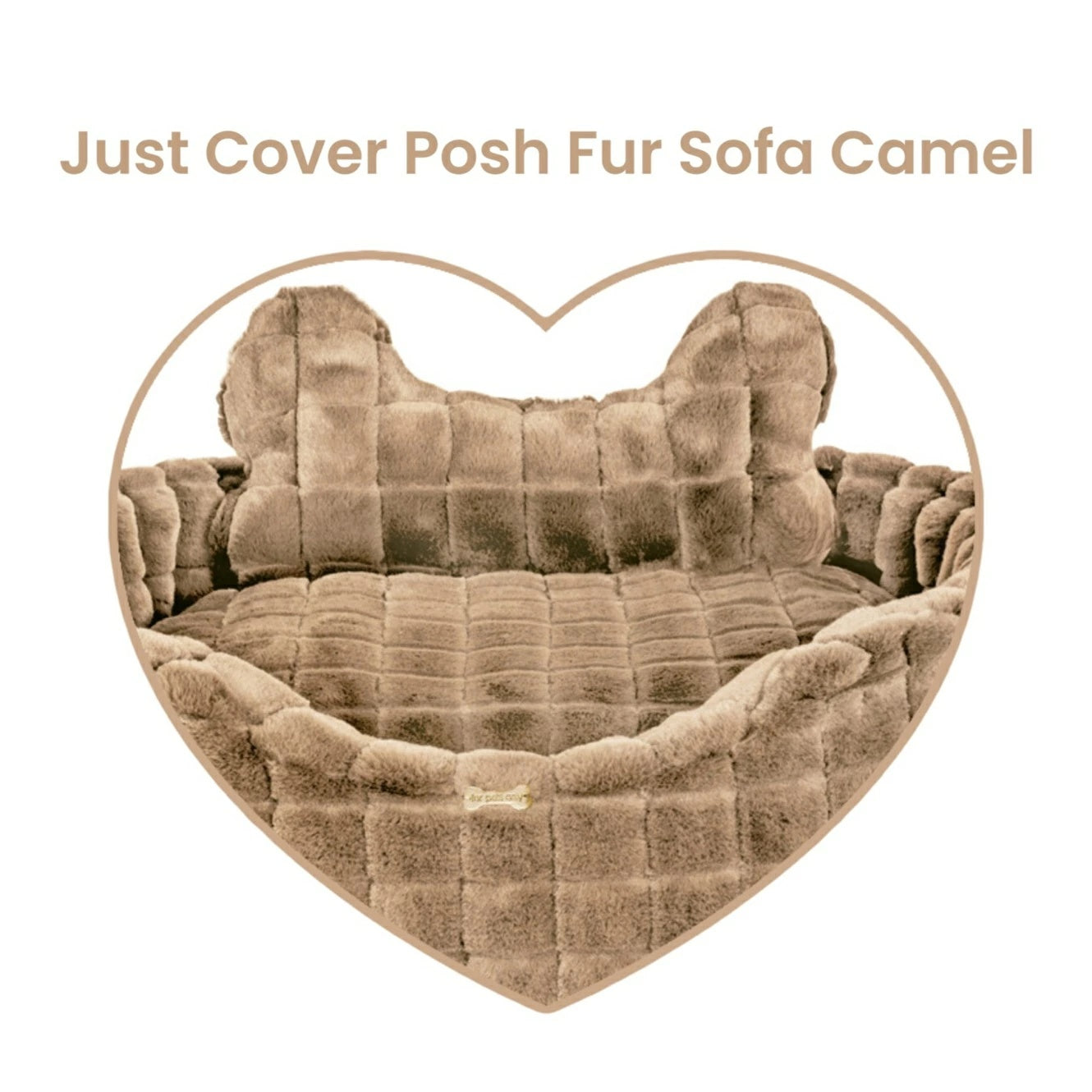 フォーペッツオンリー For Pets Only Just Cover Posh Fur Sofa Camel【小型犬 犬用 ベッド カバー セレブ】