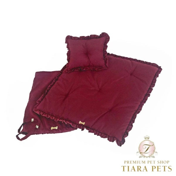 フォーペッツオンリー For Pets Only Beauty Seasonal Change Pillow Burgundy【小型犬 犬用 インナークッション セレブ】