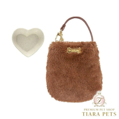 フォーペッツオンリー For Pets Only Drink In Fur Caramel【小型犬 犬用 ポーチ 小物入れ ドリンクホルダー セレブ】