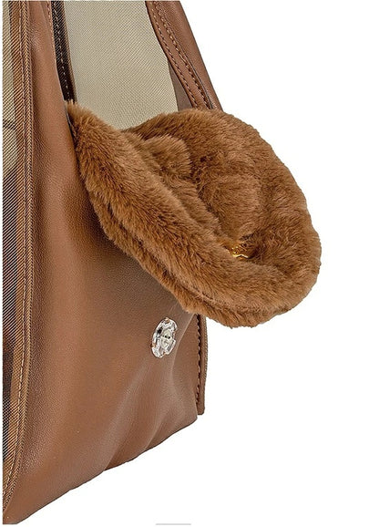 フォーペッツオンリー For Pets Only The Heritage TopoMio Bag Caramel【小型犬 犬用 キャリーバッグ セレブ】