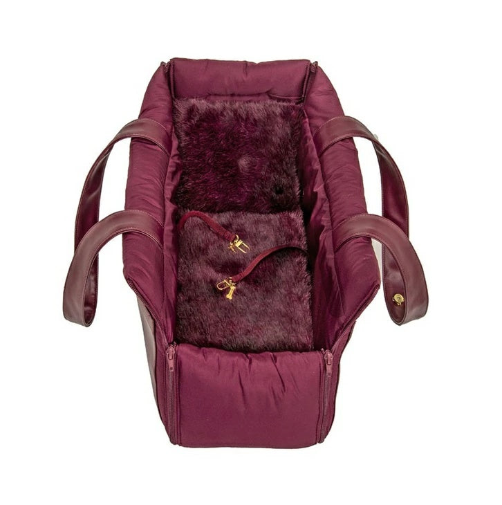 フォーペッツオンリー For Pets Only Sleeping Beauty Bag Burgundy【小型犬 犬用 キャリーバッグ セレブ】