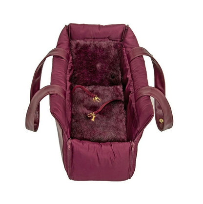 フォーペッツオンリー For Pets Only Sleeping Beauty Bag Burgundy【小型犬 犬用 キャリーバッグ セレブ】