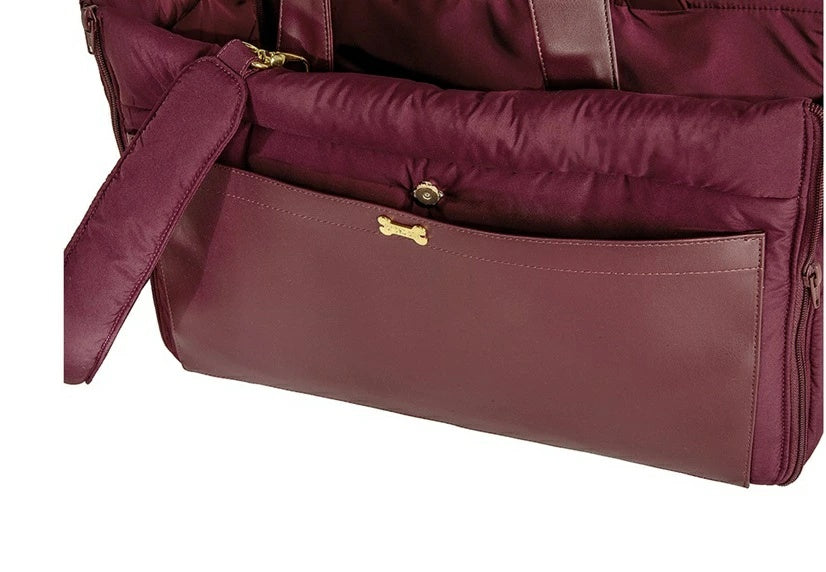 フォーペッツオンリー For Pets Only Sleeping Beauty Bag Burgundy【小型犬 犬用 キャリーバッグ セレブ】