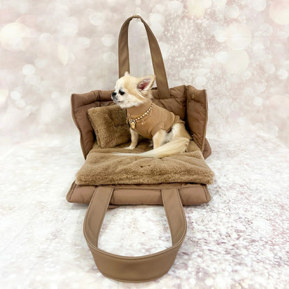 フォーペッツオンリー For Pets Only Sleeping Beauty Bag Mocha Mousse【小型犬 犬用 キャリーバッグ セレブ】