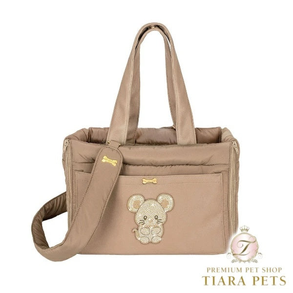 フォーペッツオンリー For Pets Only TopoMio Sleeping Beauty Bag Mocha Mousse【小型犬 犬用 キャリーバッグ セレブ】