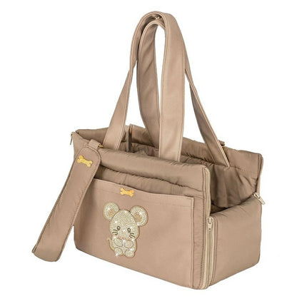 フォーペッツオンリー For Pets Only TopoMio Sleeping Beauty Bag Mocha Mousse【小型犬 犬用 キャリーバッグ セレブ】