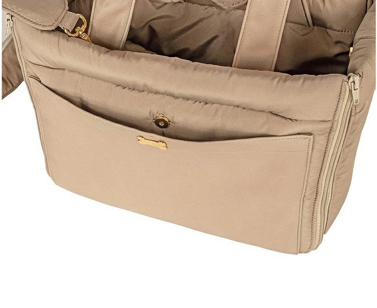フォーペッツオンリー For Pets Only TopoMio Sleeping Beauty Bag Mocha Mousse【小型犬 犬用 キャリーバッグ セレブ】