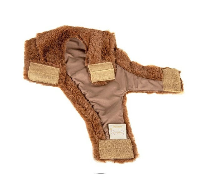 フォーペッツオンリー For Pets Only TopoMio Furry Harness Jacket Caramello【小型犬用 犬用 ハーネス 一体型 セレブ】