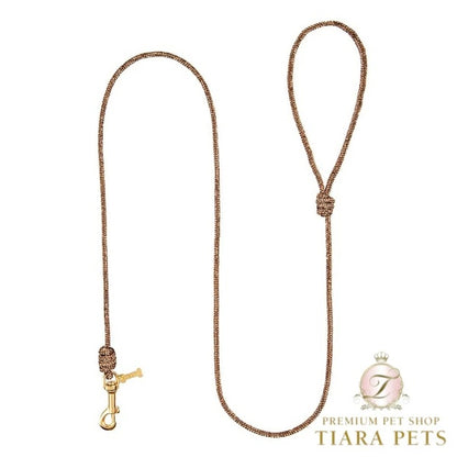 フォーペッツオンリー For Pets Only Crystal Babe Leash Topaz/Gold【小型犬用 犬用 リード セレブ】