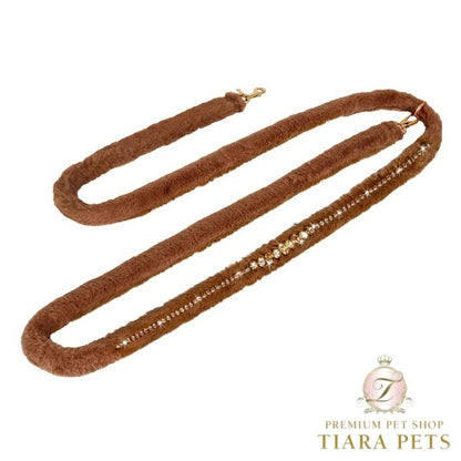 フォーペッツオンリー For Pets Only Super Posh Lead Caramel/Gold【小型犬用 犬用 リード セレブ】