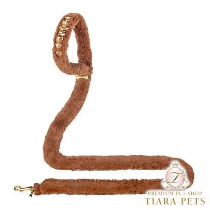 フォーペッツオンリー For Pets Only Posh Diamond Lead Caramel/Gold【小型犬用 犬用 リード セレブ】