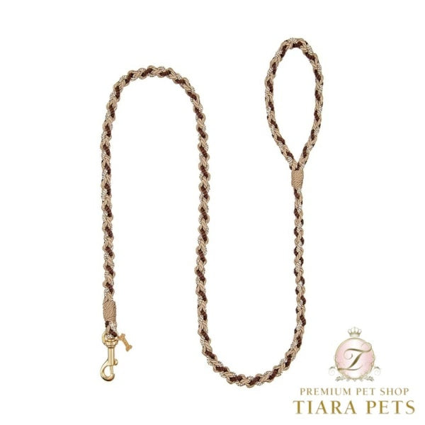 フォーペッツオンリー For Pets Only The Magic Island Leash Rope & Strass Choco【小型犬用 犬用 リード セレブ】