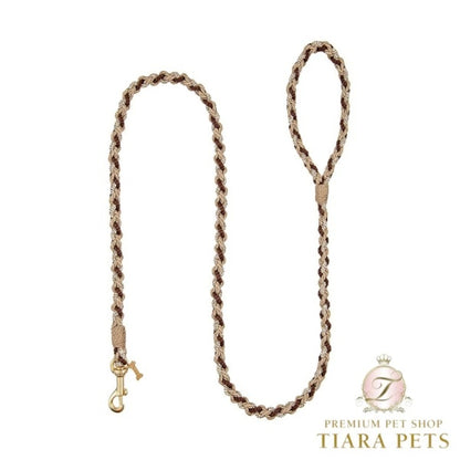 フォーペッツオンリー For Pets Only The Magic Island Leash Rope & Strass Choco【小型犬用 犬用 リード セレブ】