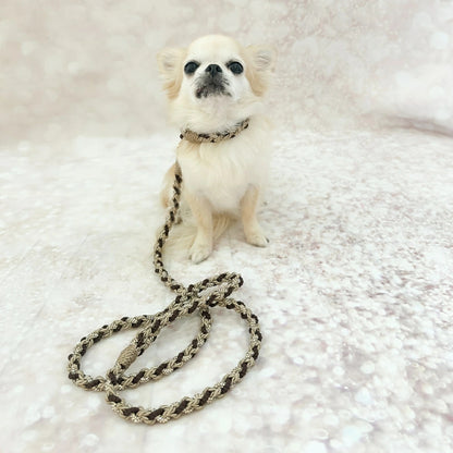フォーペッツオンリー For Pets Only The Magic Island Leash Rope & Strass Choco【小型犬用 犬用 リード セレブ】