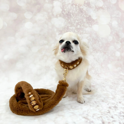 フォーペッツオンリー For Pets Only Posh Diamond Collar Caramel【小型犬用 犬用 カラー 首輪 セレブ】