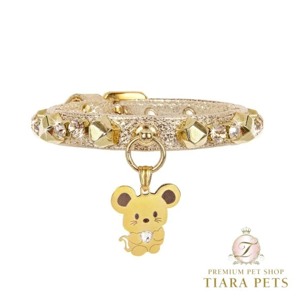 フォーペッツオンリー For Pets Only TopoMio Gold Treasure Collar【小型犬用 犬用 カラー 首輪 セレブ】