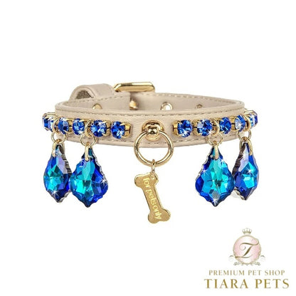 フォーペッツオンリー For Pets Only Magic Drops Collar Blue【小型犬用 犬用 カラー 首輪 セレブ】