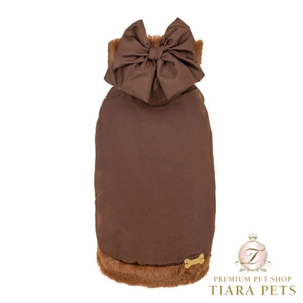 フォーペッツオンリー For Pets Only My Furry Raincoat Brown【小型犬用 犬服 アウター セレブ】
