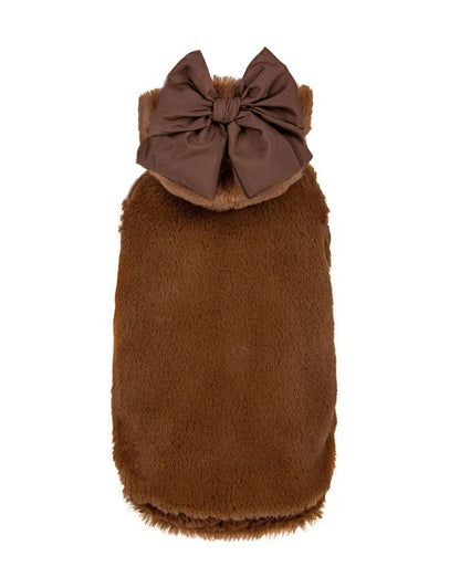 フォーペッツオンリー For Pets Only My Furry Raincoat Brown【小型犬用 犬服 アウター セレブ】